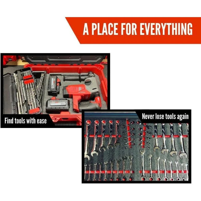 Milwaukee PACKOUT - low profile organizer 48-22-8431 - Kaizen Inserts