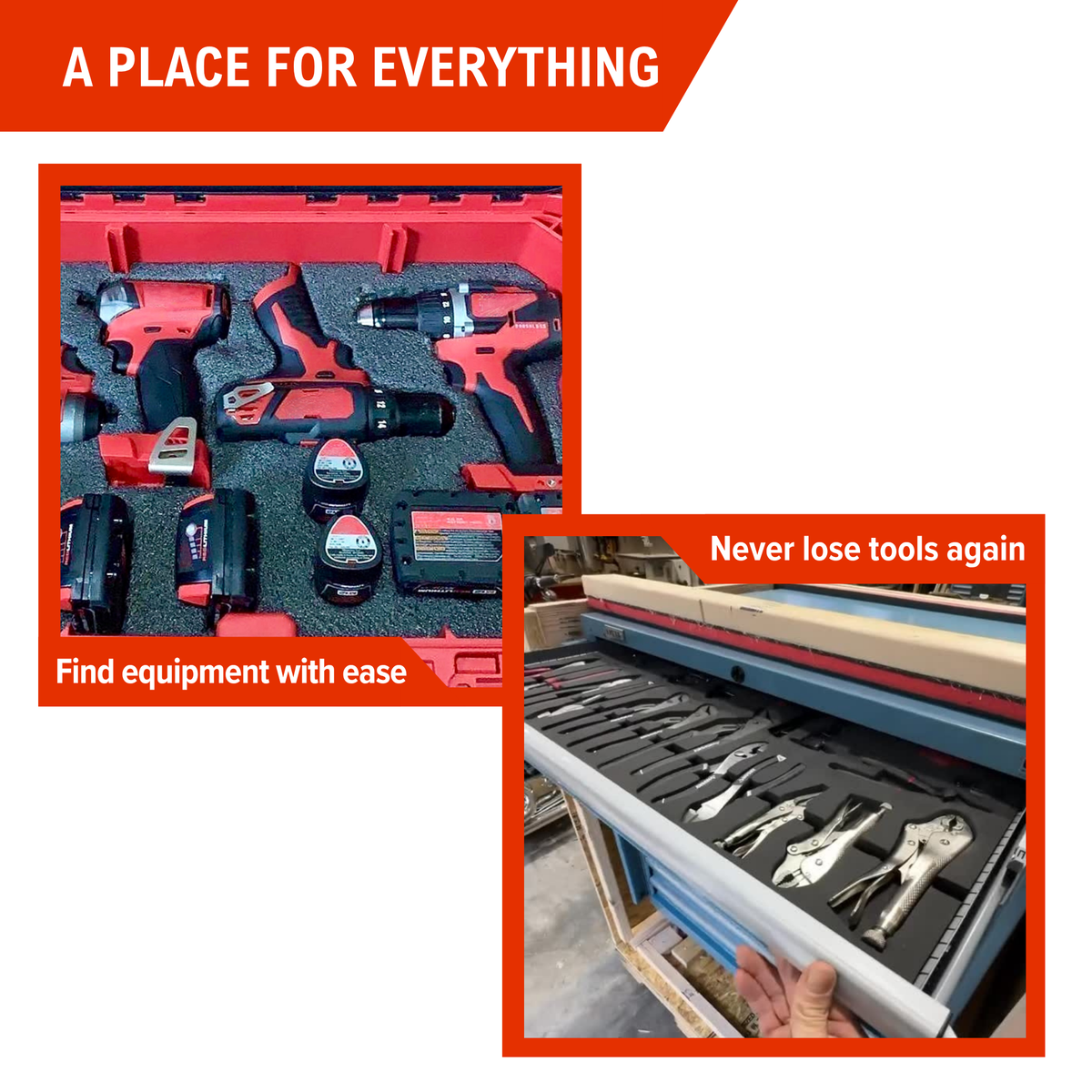 Milwaukee Packout Deep Organizer 48-22-8432 - Kaizen Inserts Top Fill Only