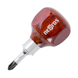 Nepros ND3PS-2 JIS Wooden Stubby Screwdriver, Phillips, #2