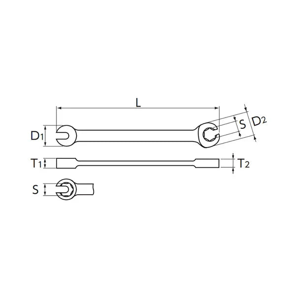 Nepros NMSZ-10 - Brake Pipe Wrench
