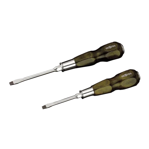 Nepros NTD306 JIS Wooden Grip Screwdriver Set, 6 pcs