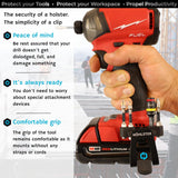 Nöhlster Locking Tool Clip & GroovNüb Bit Holder 1-Pack