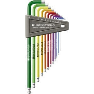 PB 212Z LH RB RainBow key L-wrenches, Long, With Ball Point, Imperial