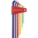 PB 2212.LH-10 RB - Rainbow Hex Key L-Wrenches with Ball Point and Short Key Part