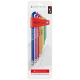 PB 2212.LH-10 RB - Rainbow Hex Key L-Wrenches with Ball Point and Short Key Part