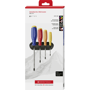 PB 38242.H RB RainBow SwissGrip Evo screwdriver set with wall mount