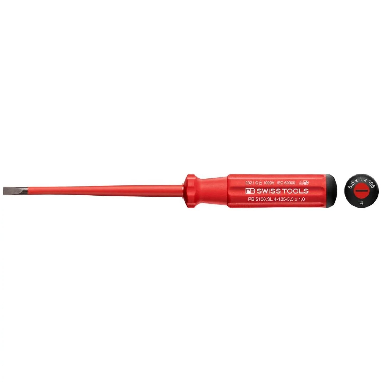 PB 5100 - Classic VDE screwdriver, fully insulated up to 1000 V AC/1500 V DC