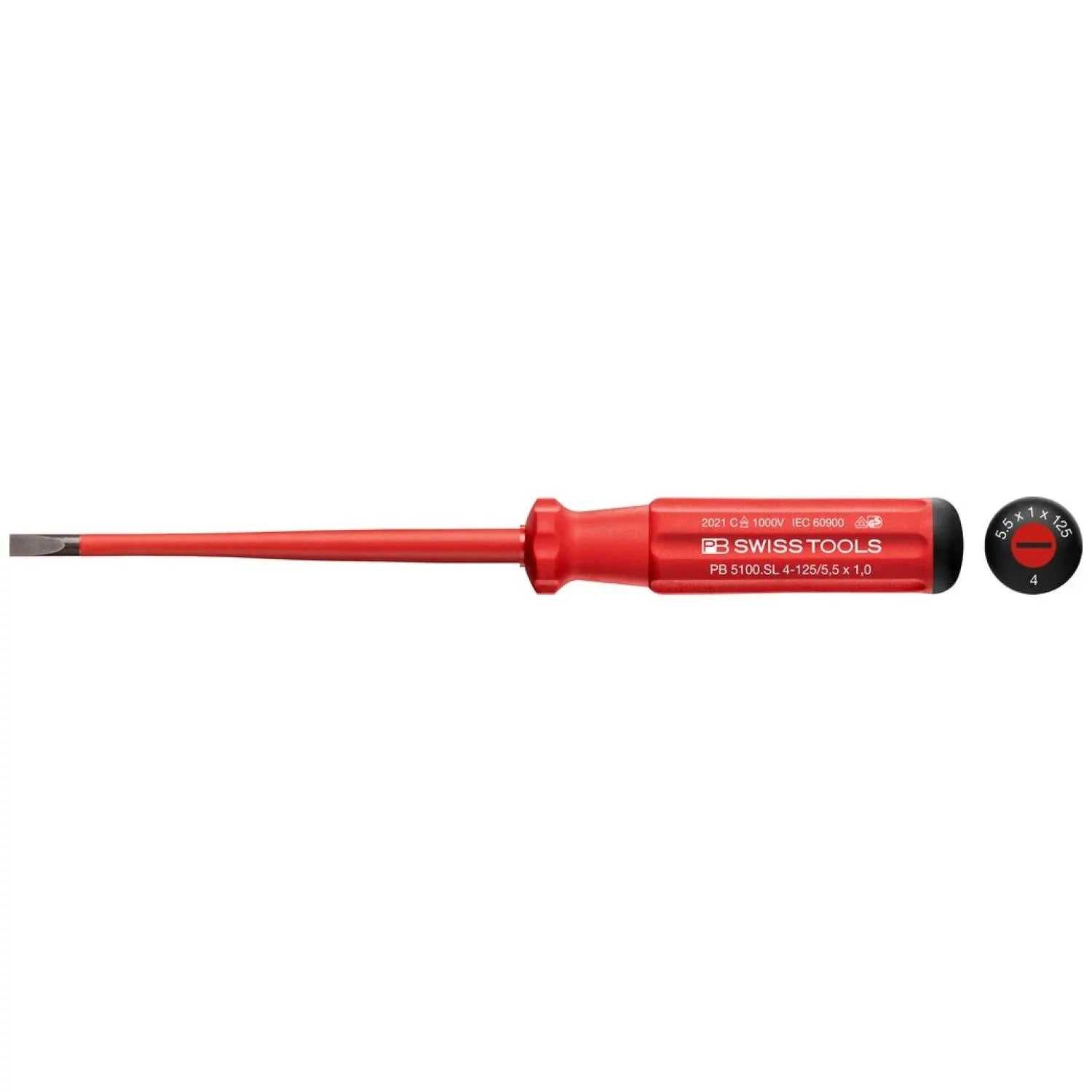 PB 5100 - Classic VDE screwdriver, fully insulated up to 1000 V AC/1500 V DC