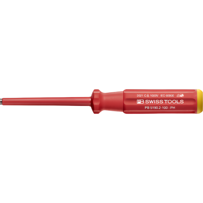 PB 5190.2-100 - Classic VDE screwdriver, fully insulated up to 1000 V AC/1500 V DC