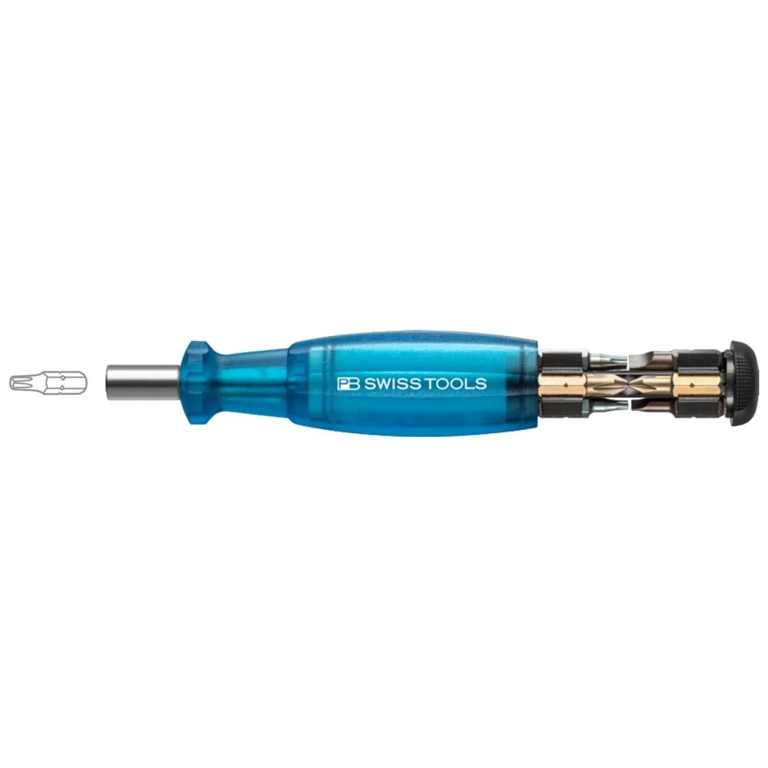 PB 6464 Blue - Insider Pocket Tool with Integrated Bit Magazine, 8 Precision Bits C6