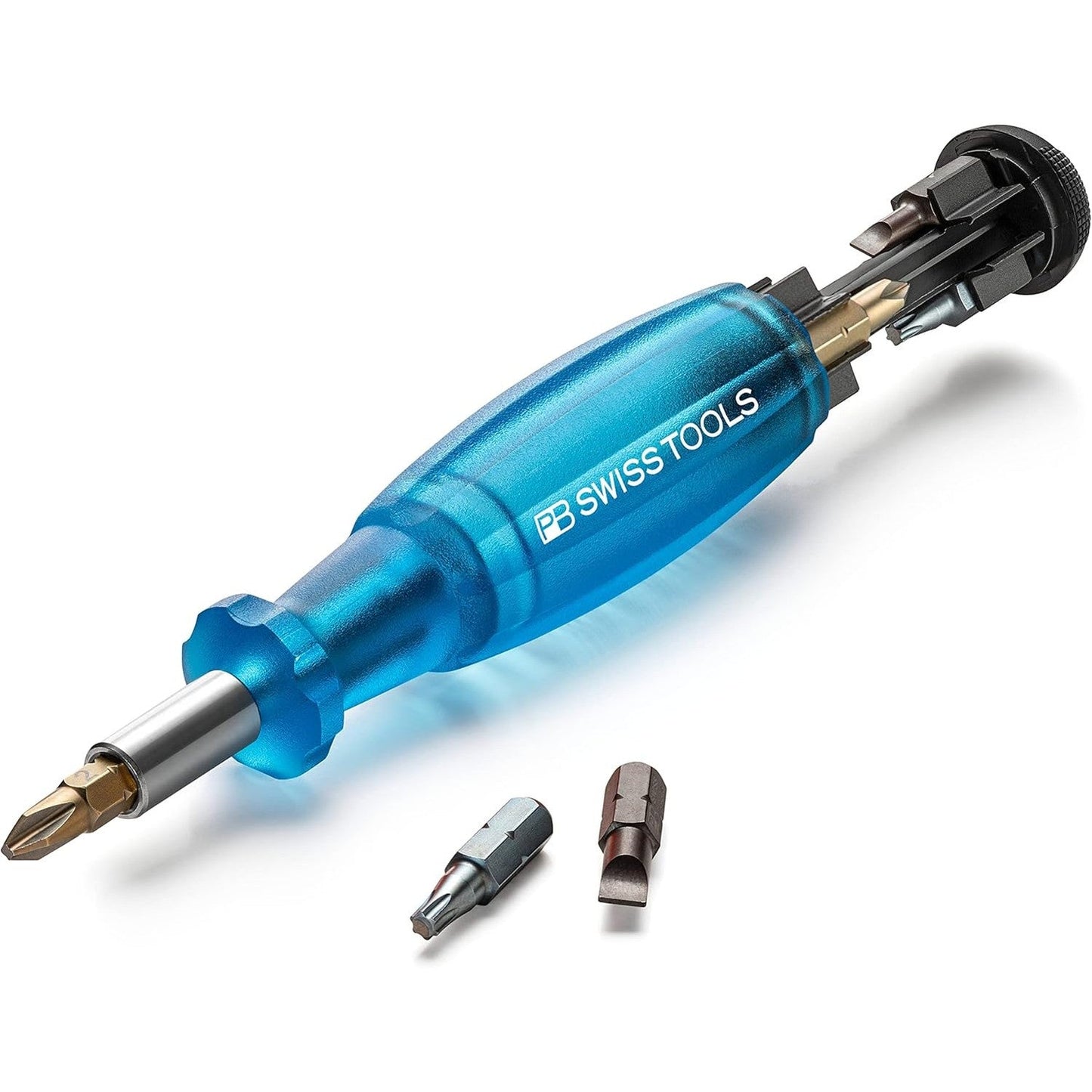 PB 6464 Blue - Insider Pocket Tool with Integrated Bit Magazine, 8 Precision Bits C6