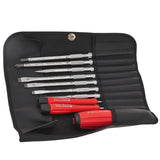 PB 8215.A - SwissGrip Screwdriver Set with Interchangeable Blades in a Leather Roll-Up Case