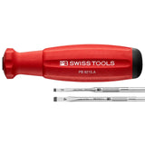 PB 8215.A - SwissGrip Screwdriver Set with Interchangeable Blades in a Leather Roll-Up Case