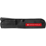 PB 8215 SwissGrip screwdriver set with interchangeable blades in a compact imitation leather roll-up case