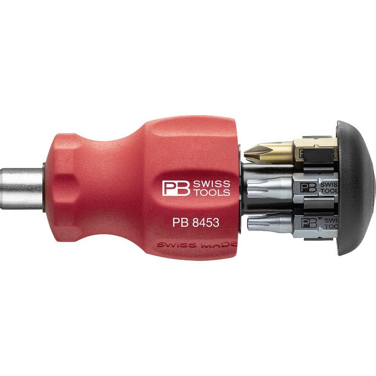 PB 8453 Insider Stubby – Pocket Tool with integrated bit magazine and 6 PrecisionBits C6