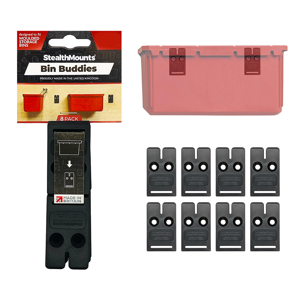 Packout Bin Buddies - Packout Organizer Bin Mounts - 8 Pack