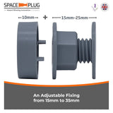 Space-Plug Mini – Cabinet Fixings for Shallow Voids