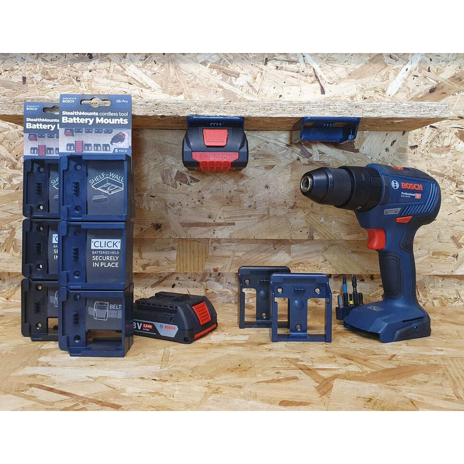 StealthMounts Battery Mounts for Bosch 18v Batteries