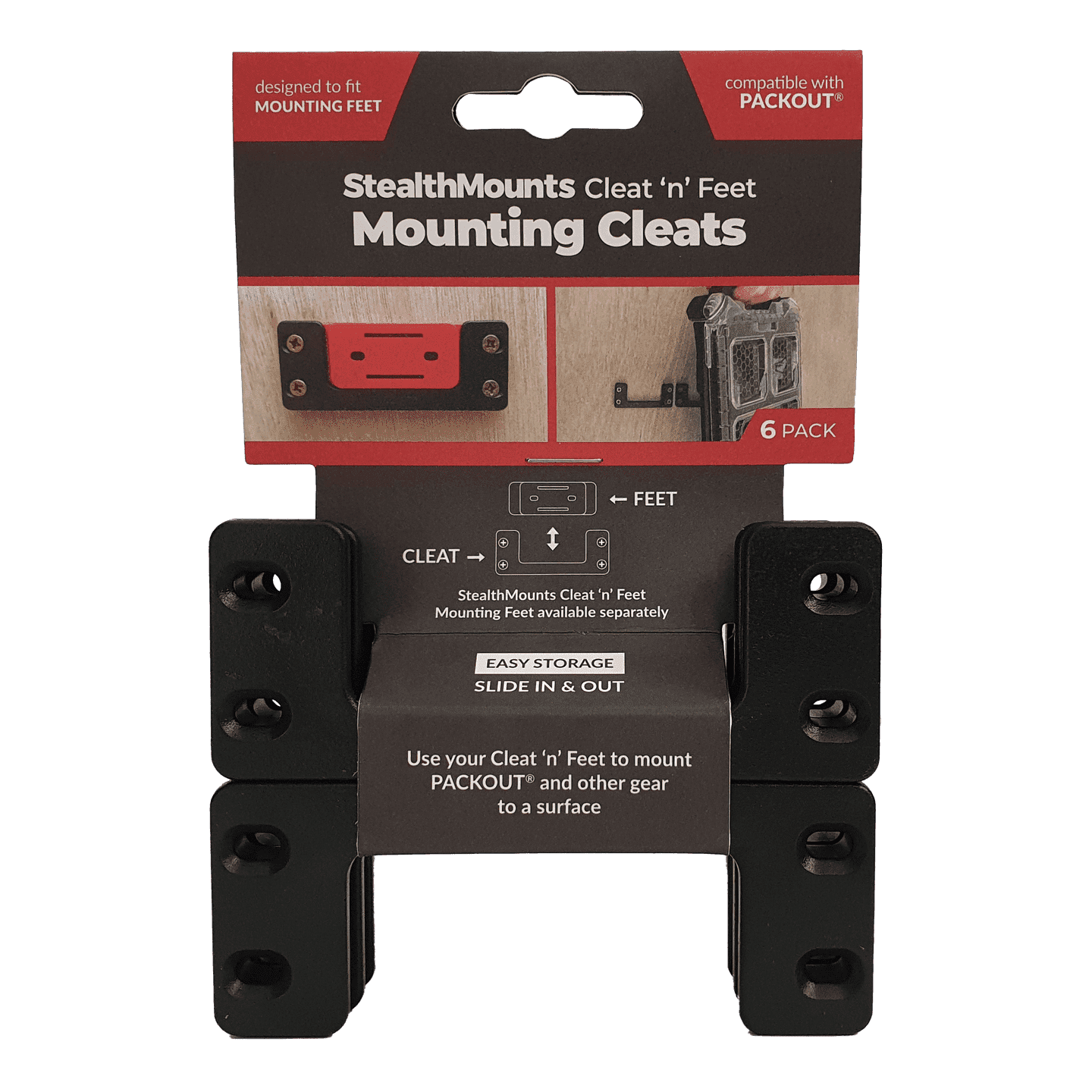 StealthMounts Cleat 'n' Feet Mounting Cleats