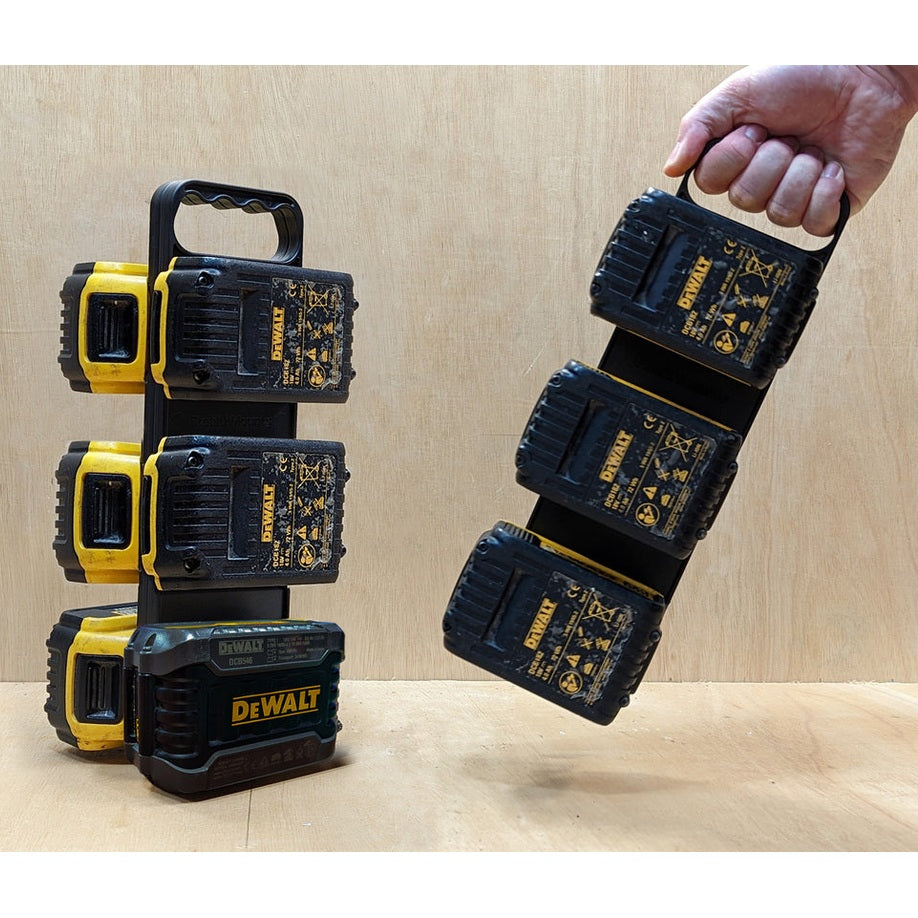 StealthMounts DeWalt 20V/60V Battery Holder Board with Handle