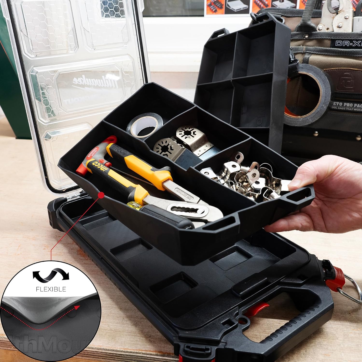 StealthMounts Double Compartment FlexiTray