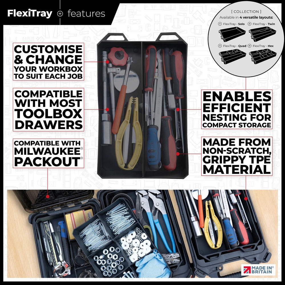 StealthMounts Double Compartment FlexiTray