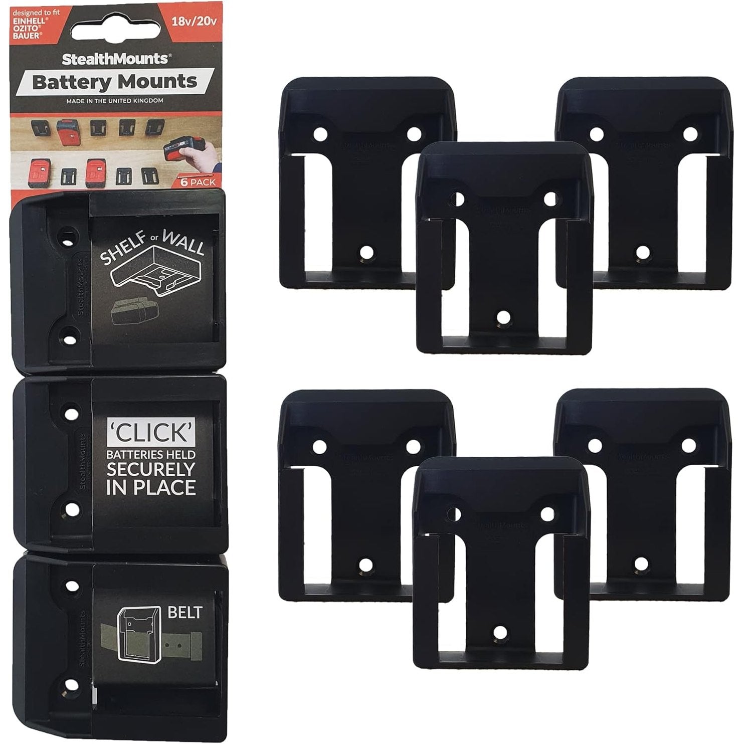 StealthMounts MAC 20v Battery Holders