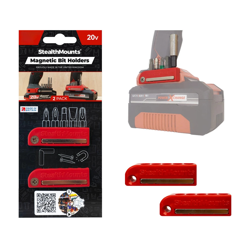 StealthMounts Magnetic Bit Holder for Bauer, Ozito, & Einhell Tools