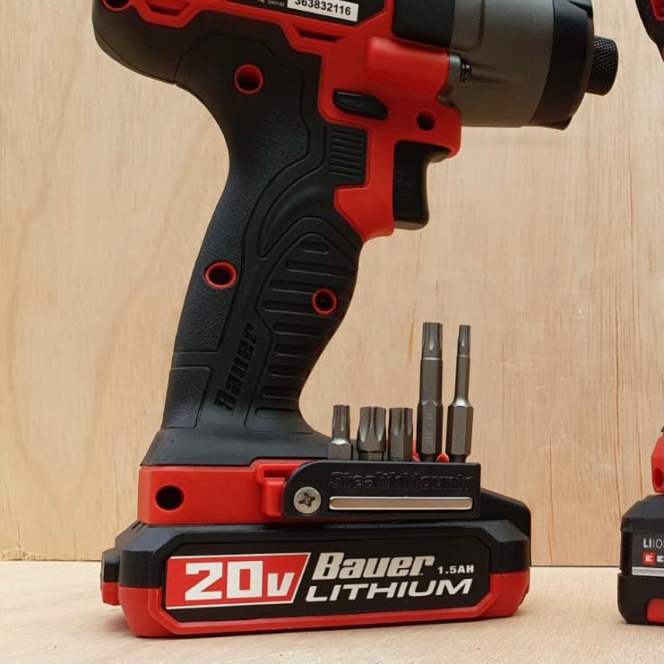 StealthMounts Magnetic Bit Holder for Bauer, Ozito, & Einhell Tools