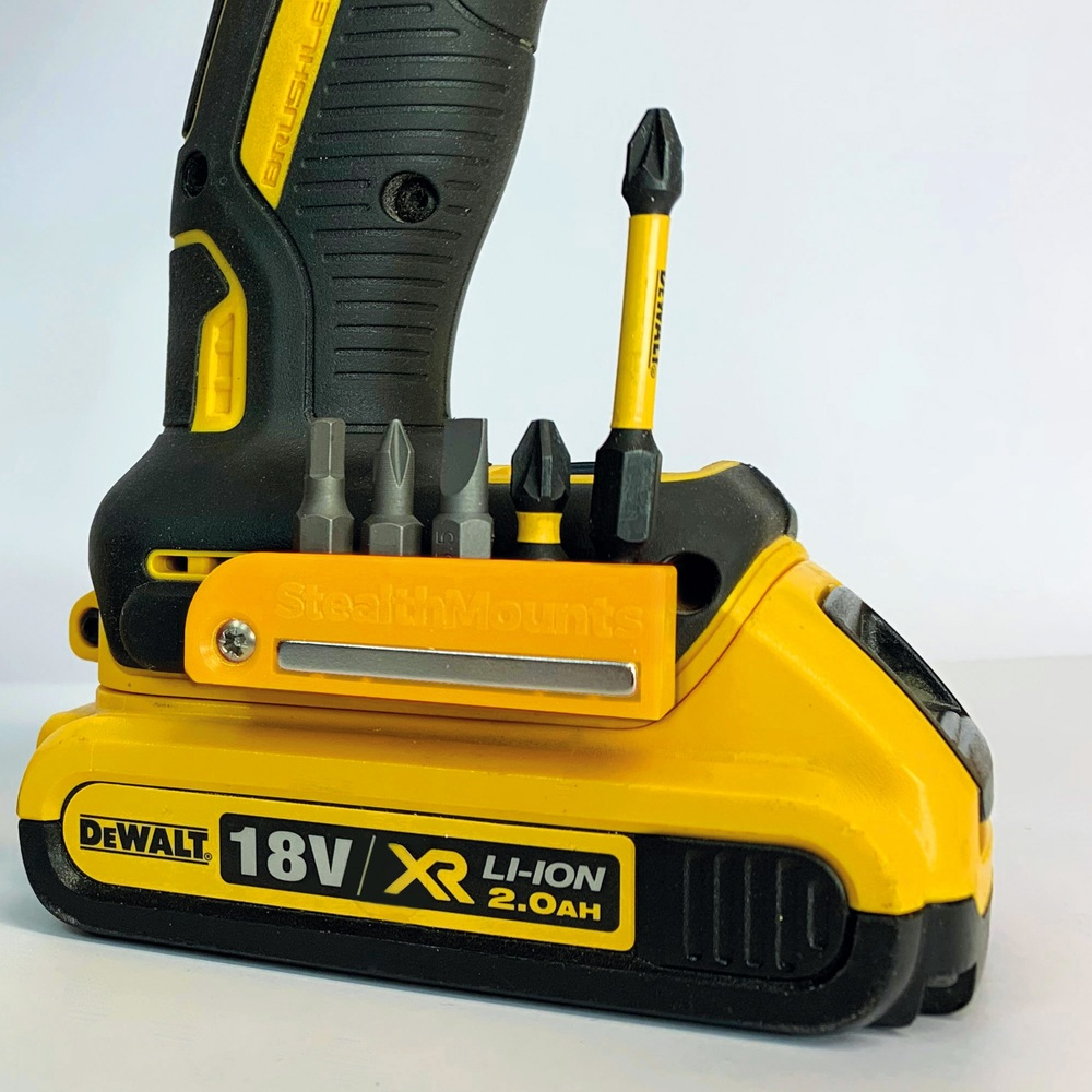 StealthMounts Magnetic Bit Holder for Dewalt XR & Flexvolt Tools