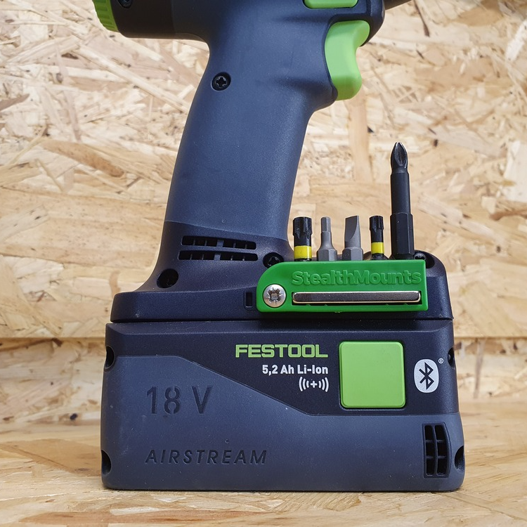 StealthMounts Magnetic Bit Holder for Festool 18v Tools