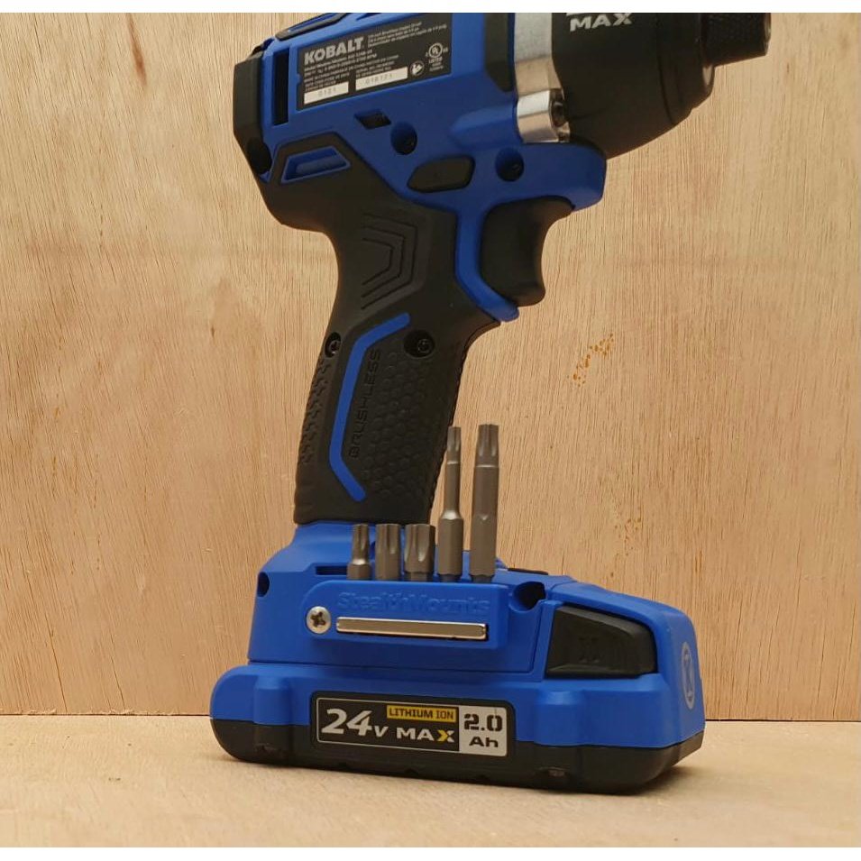 StealthMounts Magnetic Bit Holder for Kobalt 24v Tools