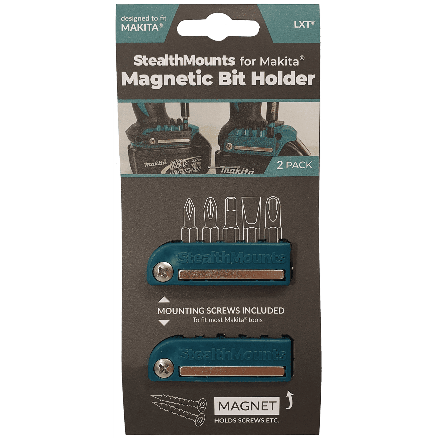 StealthMounts Magnetic Bit Holder for Makita LXT & XGT Tools