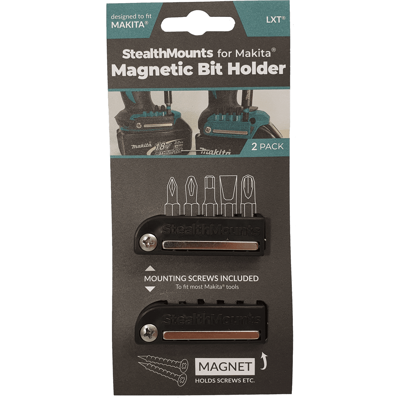 StealthMounts Magnetic Bit Holder for Makita LXT & XGT Tools