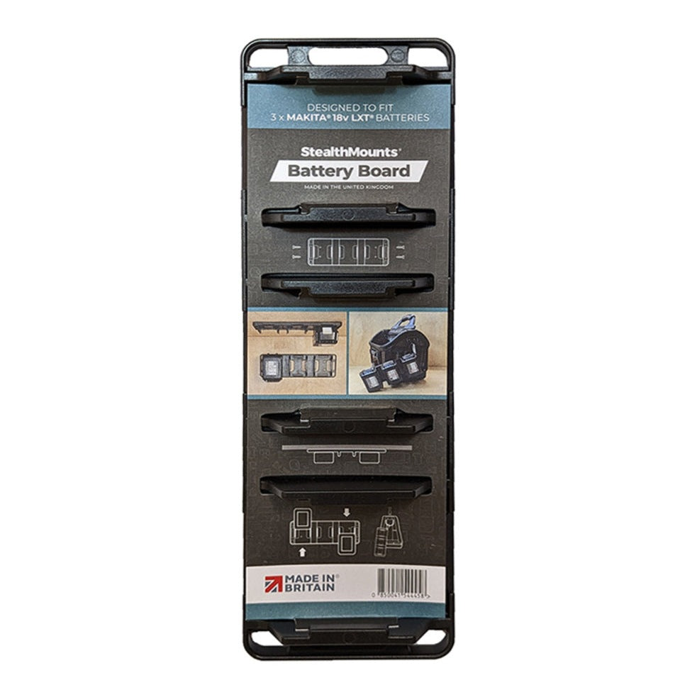 StealthMounts Makita 18v LXT Magnetic Battery Holder Board