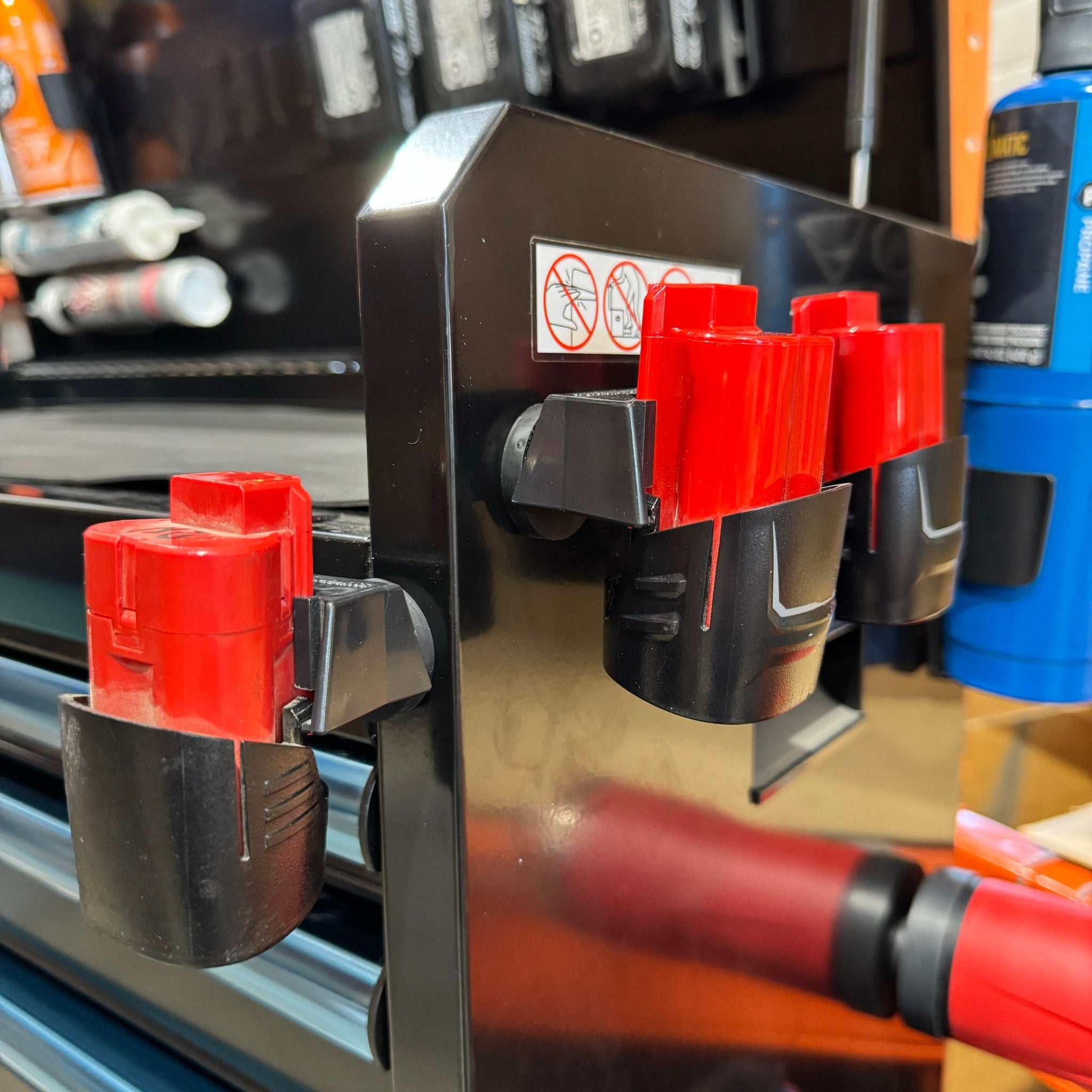 StealthMounts Milwaukee M12 Magnetic Battery Holders 3 Pack