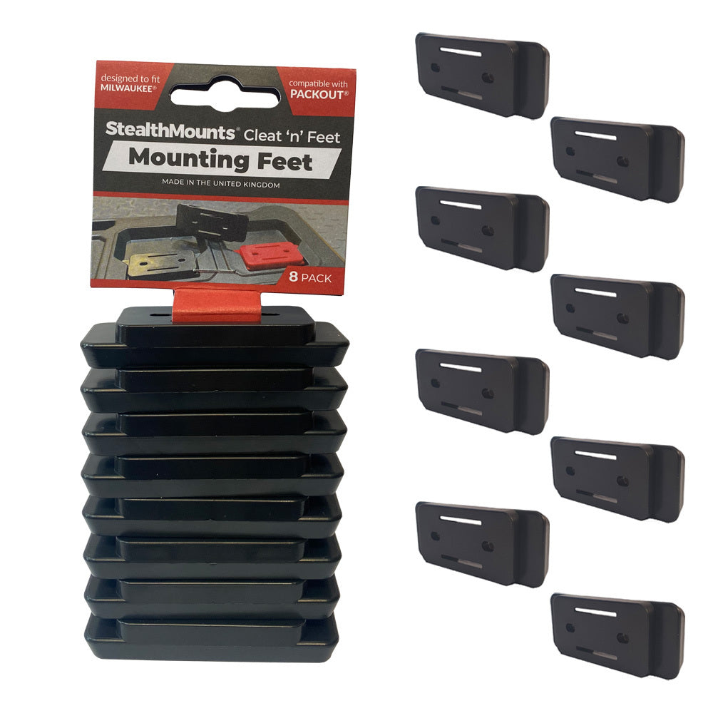 StealthMounts Packout Feet for Milwaukee Packout Milwaukee Packout Adapter