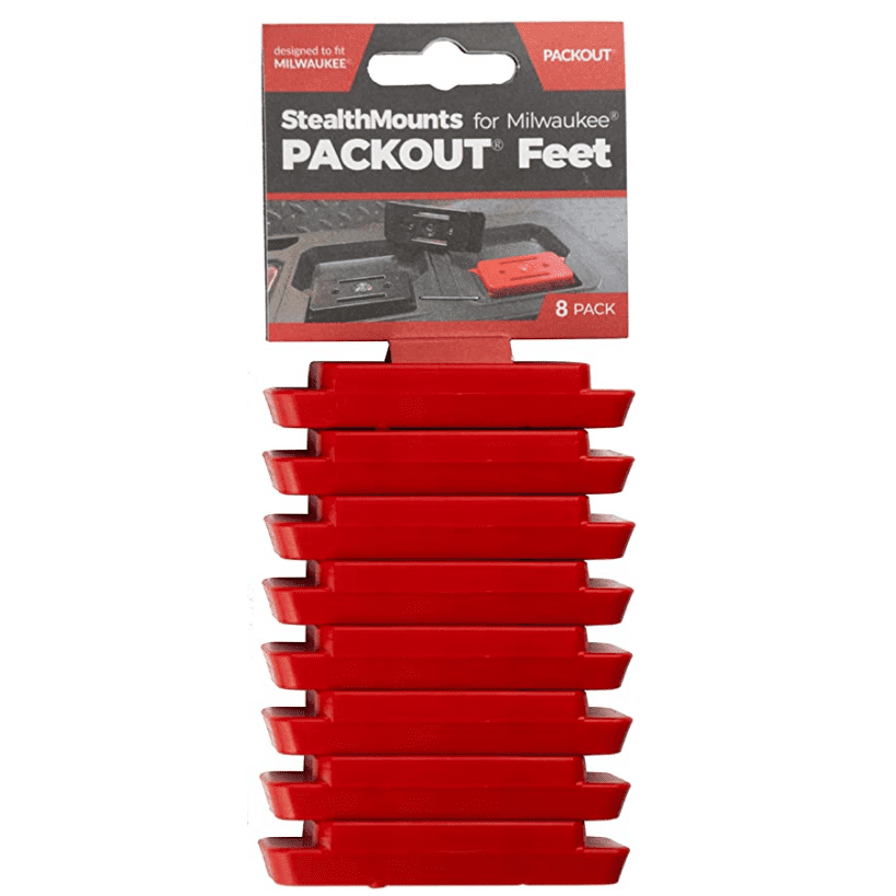 StealthMounts Packout Feet for Milwaukee Packout Milwaukee Packout Adapter