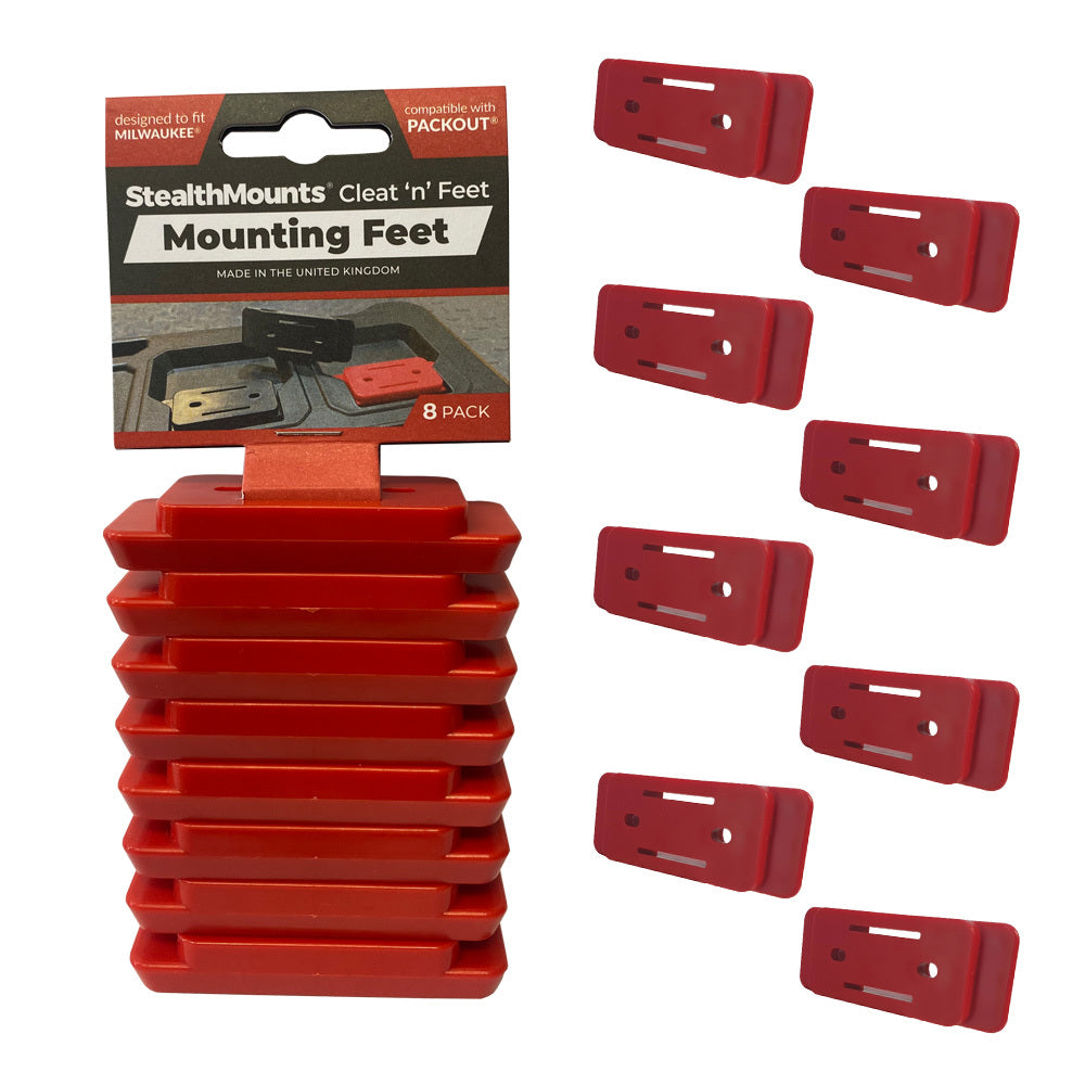 StealthMounts Packout Feet for Milwaukee Packout Milwaukee Packout Adapter