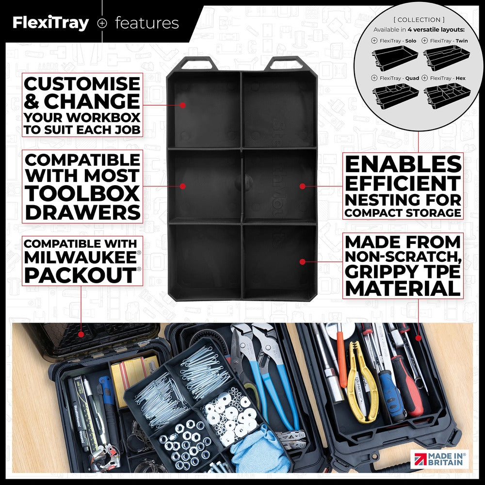 StealthMounts Six Compartment FlexiTray