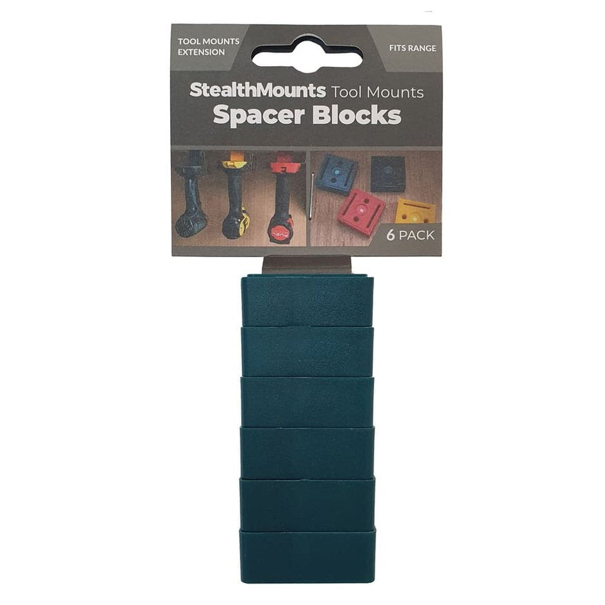 StealthMounts Tool Mount 12mm Spacers, Red, Yellow, Black & Teal