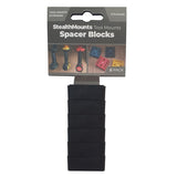 StealthMounts Tool Mount 12mm Spacers, Red, Yellow, Black & Teal