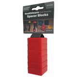 StealthMounts Tool Mount 12mm Spacers, Red, Yellow, Black & Teal
