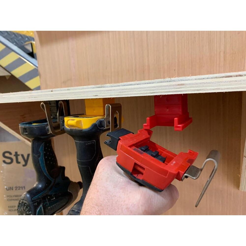 StealthMounts Tool Mount 12mm Spacers, Red, Yellow, Black & Teal