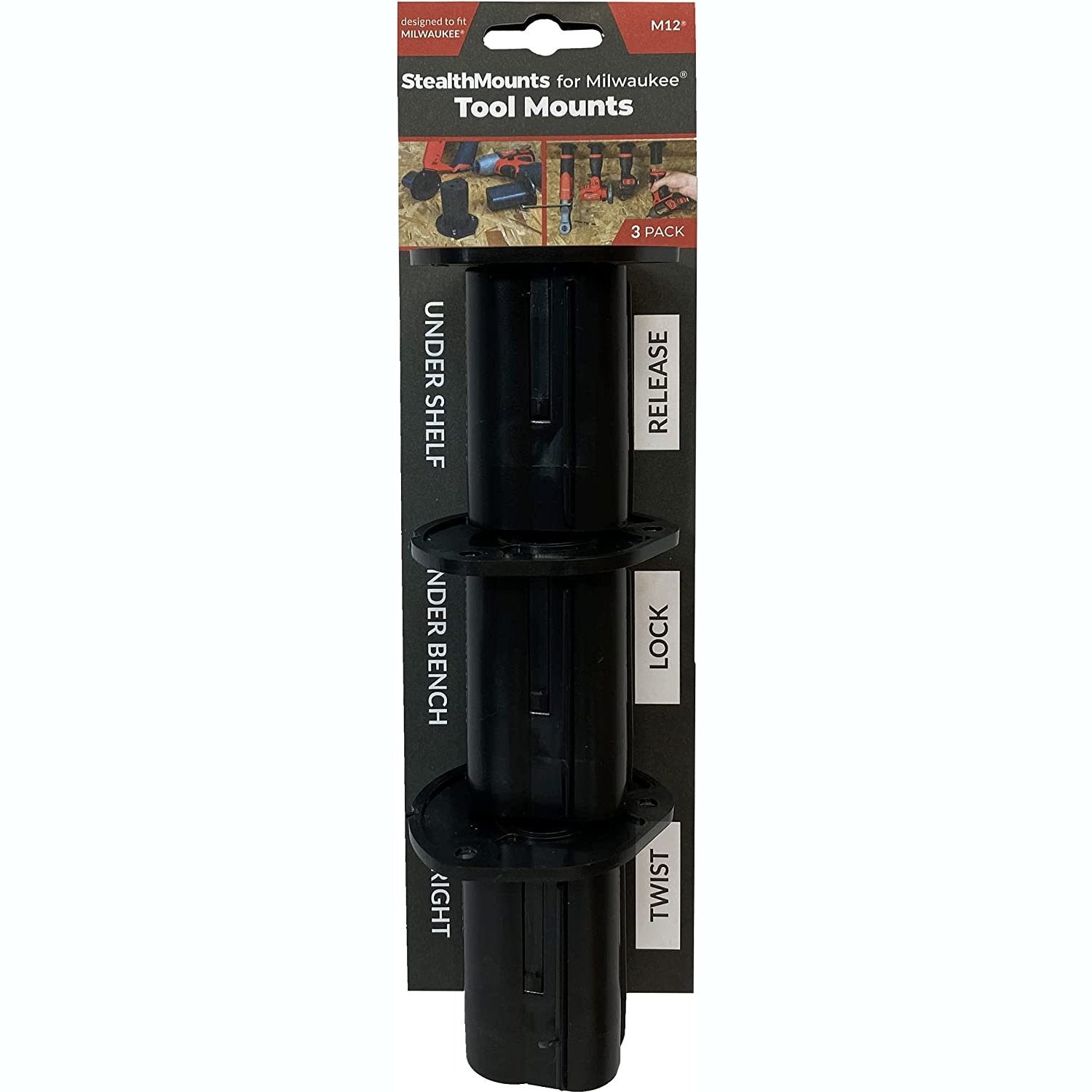 StealthMounts Tool Mounts for Milwaukee M12
