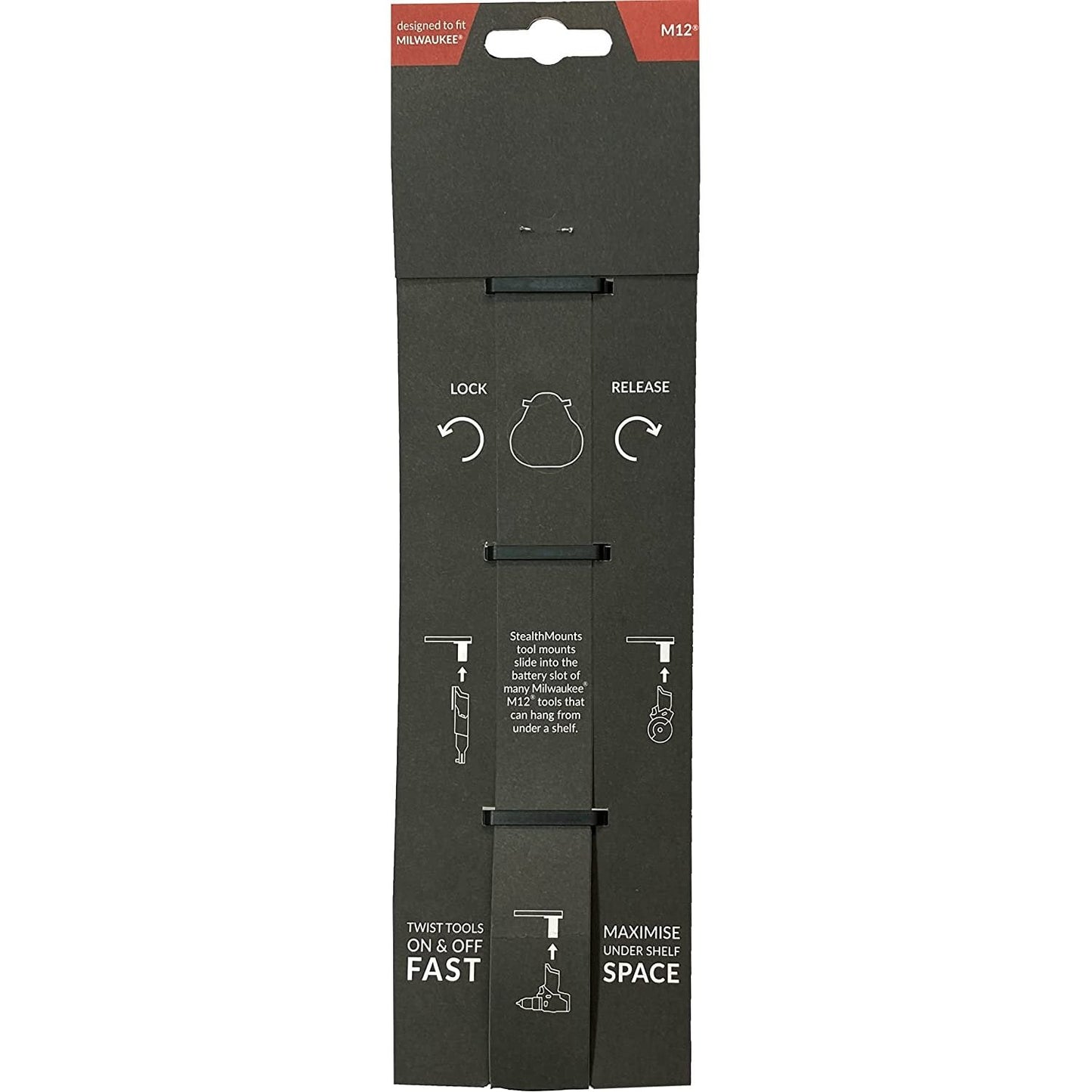 StealthMounts Tool Mounts for Milwaukee M12