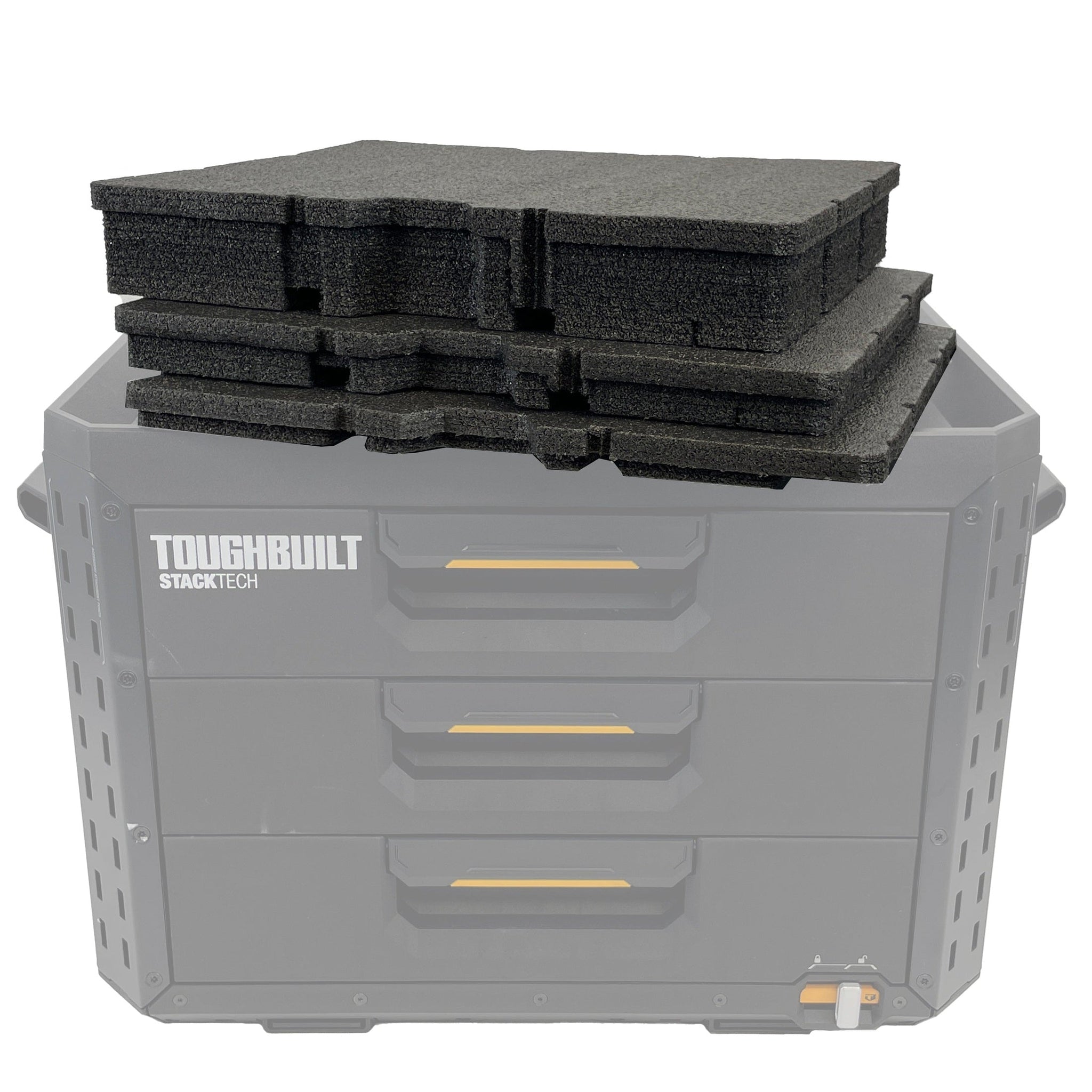 ToughBuilt StackTech XL 3-Drawer Tool Box - Kaizen Inserts